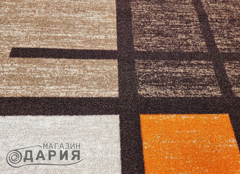 Мокетен килим ERIKA 8010 beige/orange